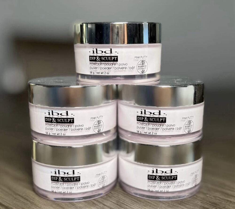 ibd Dip & Sculpt Powder Pink Putty 2 oz 56g 2-in-1 Acrylic Dip Powder 63277INT - Picture 1 of 3